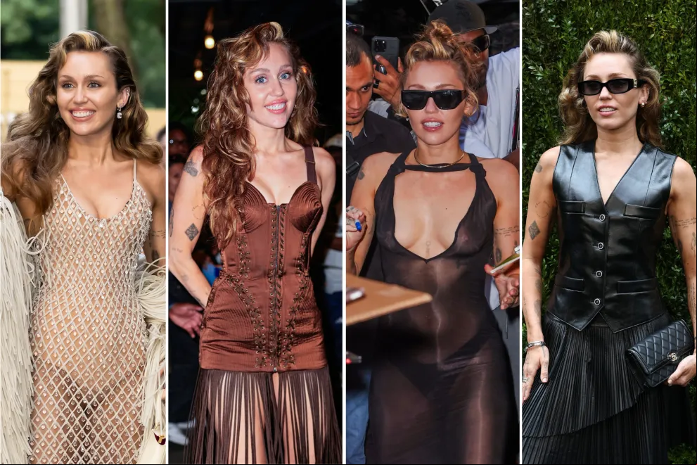 Los looks de Miley Cyrus que confirman las tendencias más jugadas en vestidos de fiesta